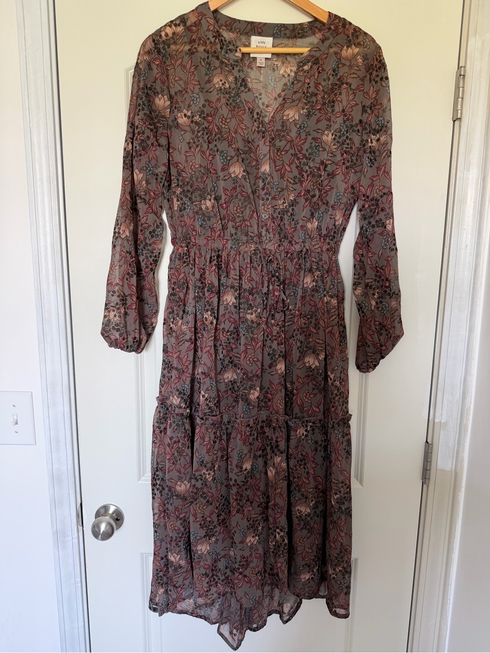 Knox Rose Mauve Floral Maxi Dress